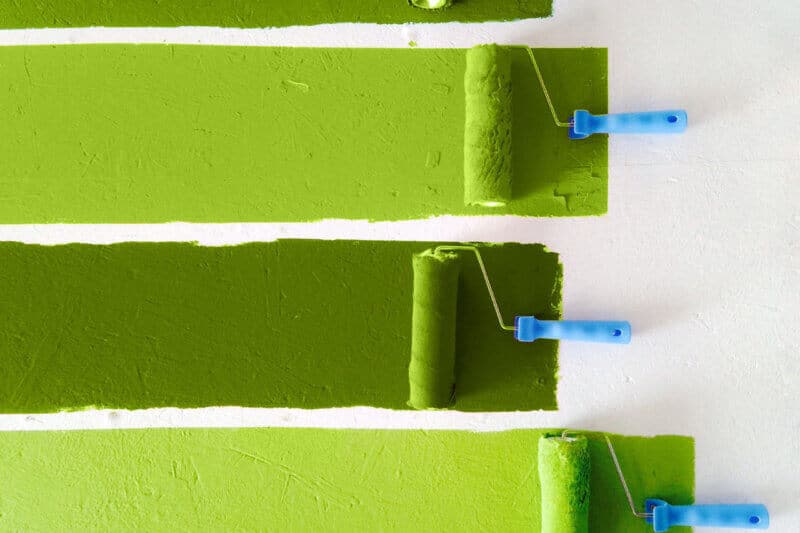 paint-rollers-painting-green