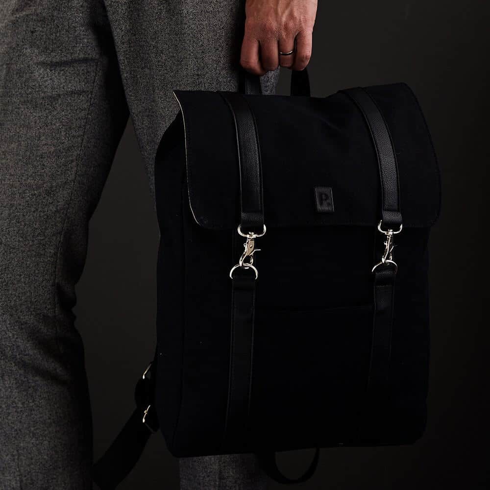 Sustainable Merch Ideas for New & Returning Employees 4 laptop-backpack-with-corporate-logo