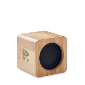 promotional-cube-speaker-engraved-logo