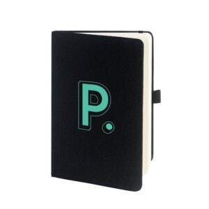 black-notebook-with-big-green-branding-and-pen-loop