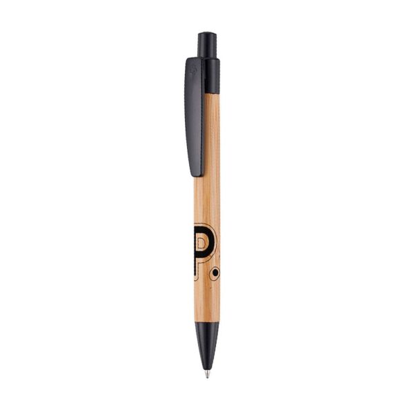natural-and-black-bamboo-pen-branded-with-big-one-colour-logo