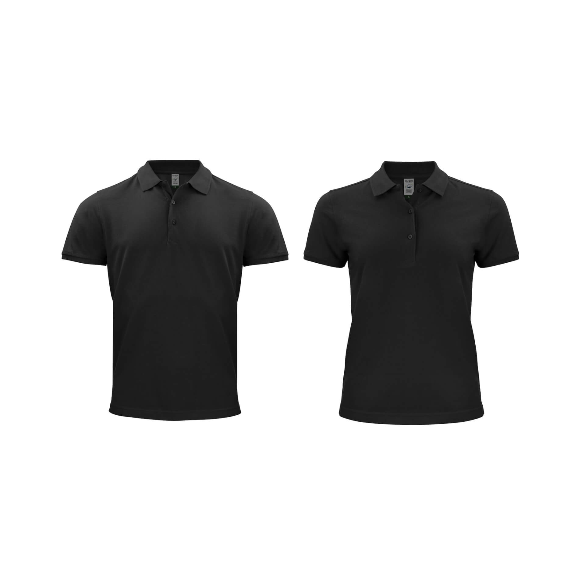 Clique Classic Organic Cotton Polo-_0000_black Clique Classic Organic Cotton Polo 0000 black
