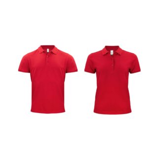 Clique Classic Organic Cotton Polo-_0006_red Clique Classic Organic Cotton Polo 0006 red