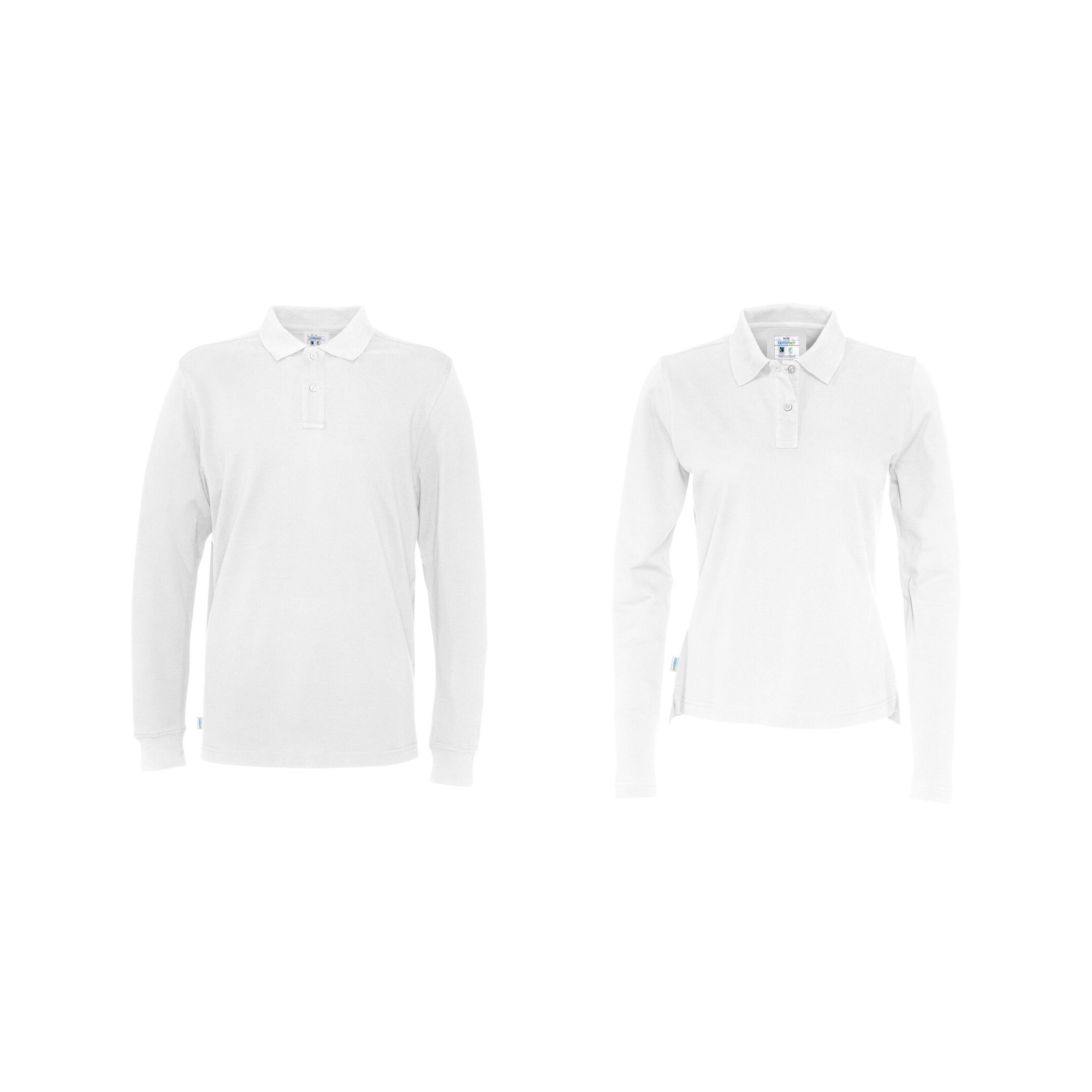 Cottover Organic Cotton Pique Long-Sleeved Polo | Branded Clothing ...
