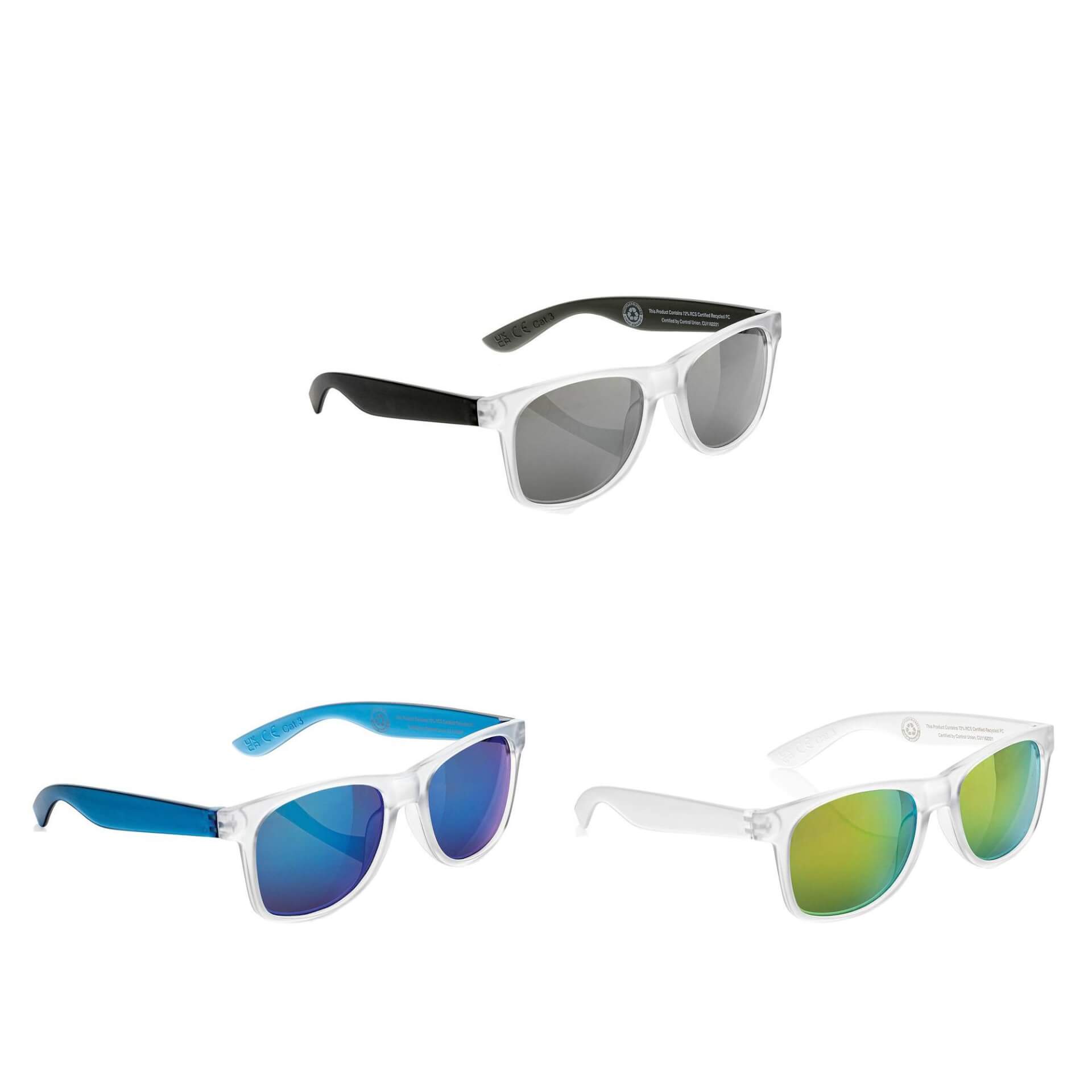 Gleam Recycled PC Mirror Lens Sunglasses 2 Gleam Recycled PC Mirror Lens Sunglasses - Image 2