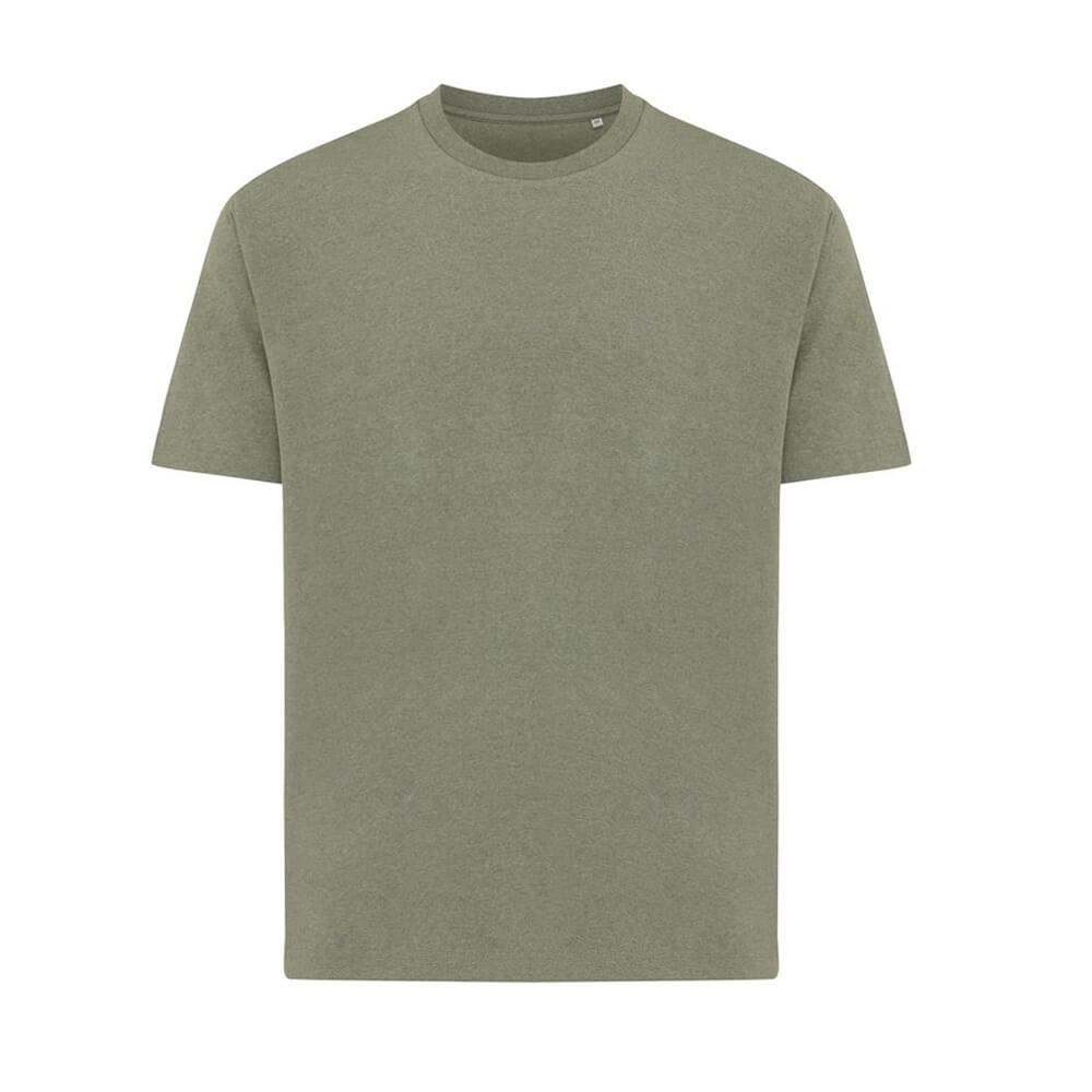 Iqoniq Teide Recycled Cotton T-Shirt Heather Green Iqoniq Teide Recycled Cotton T Shirt Heather Green