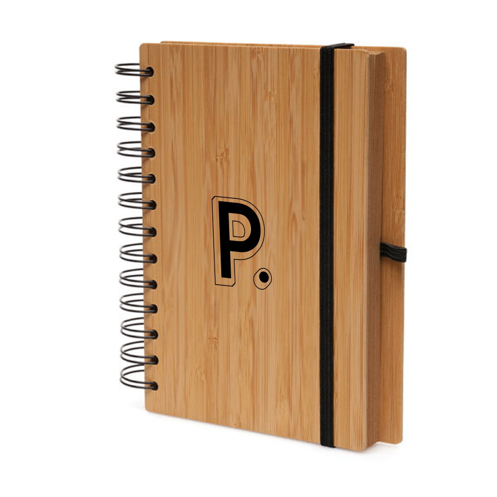 B6 Spiral Bamboo Notebook