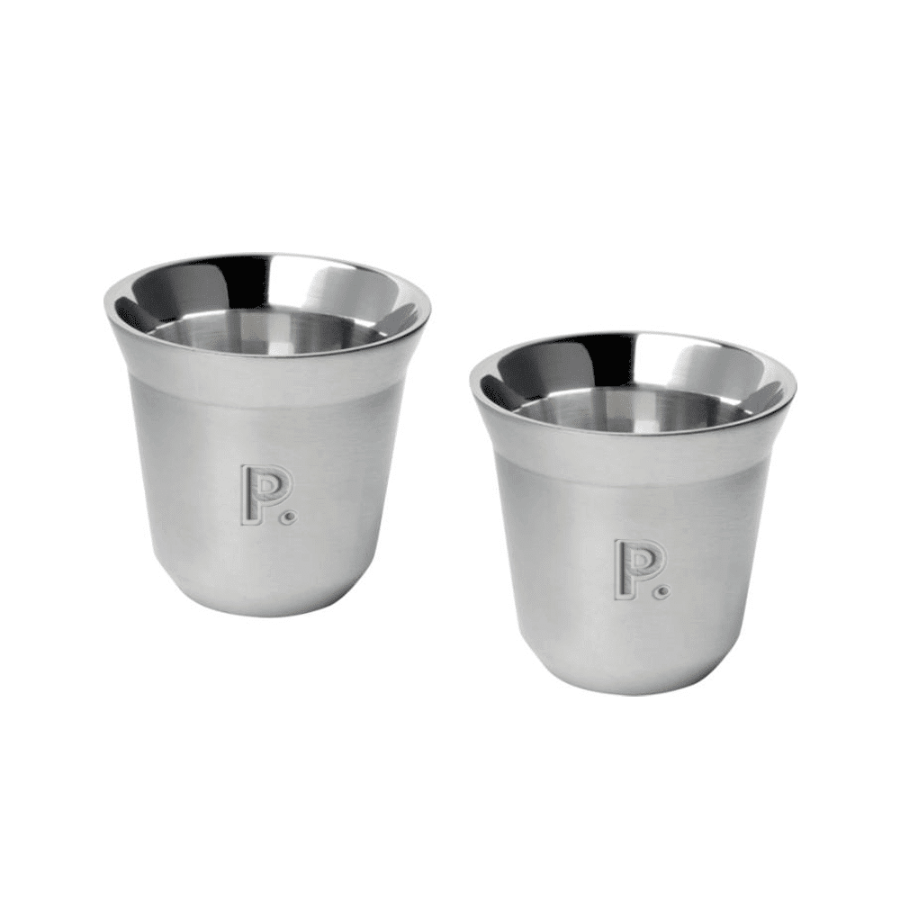 Duo Recycled Stainless Steel Espresso Cup Set