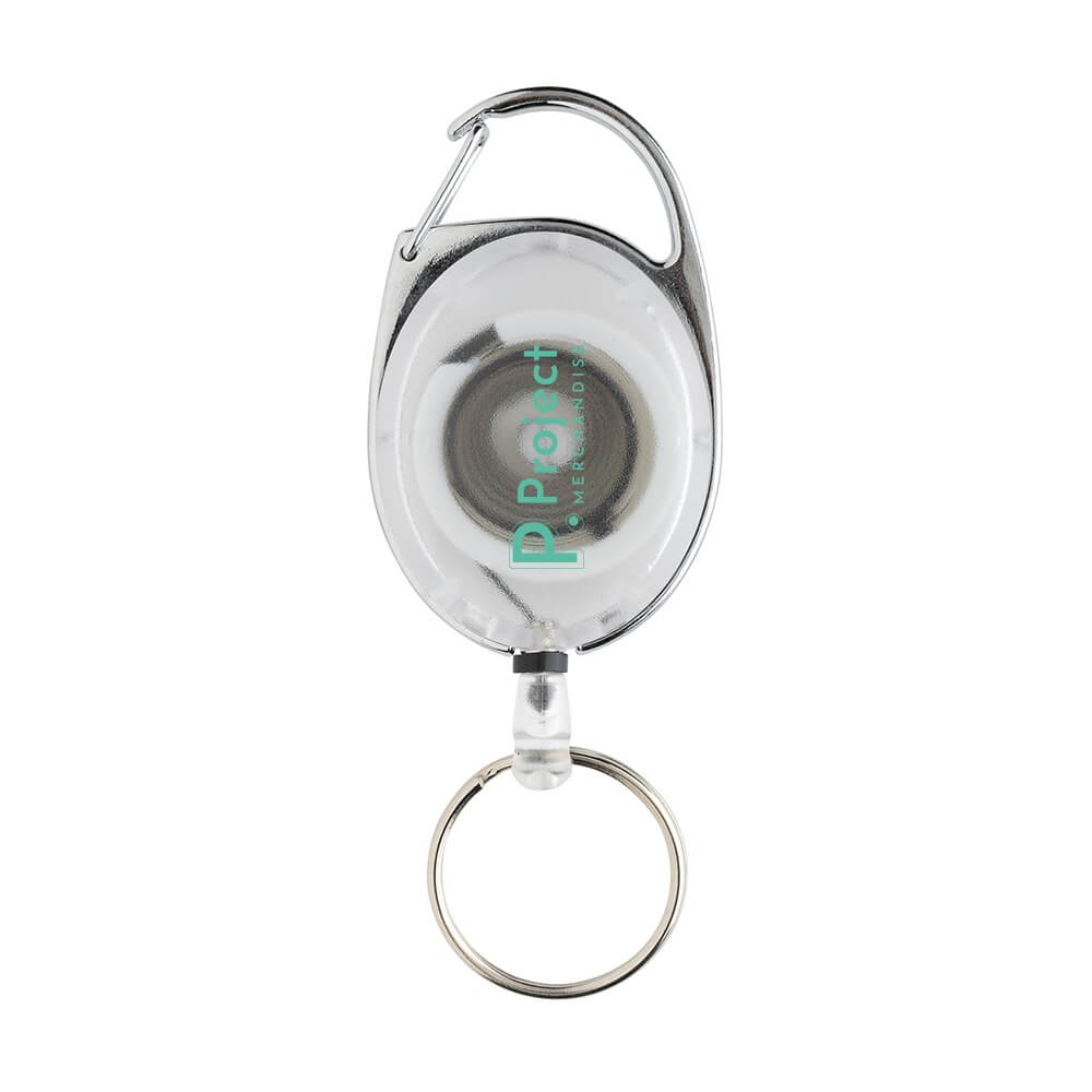 Recycled Plastic Roller Clip Keychain