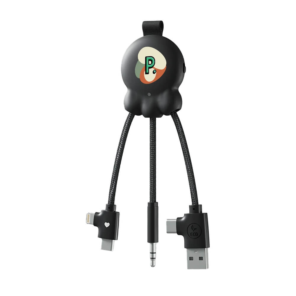 Xoopar Octopus Bluetooth receiver transmitter charge cable White BG