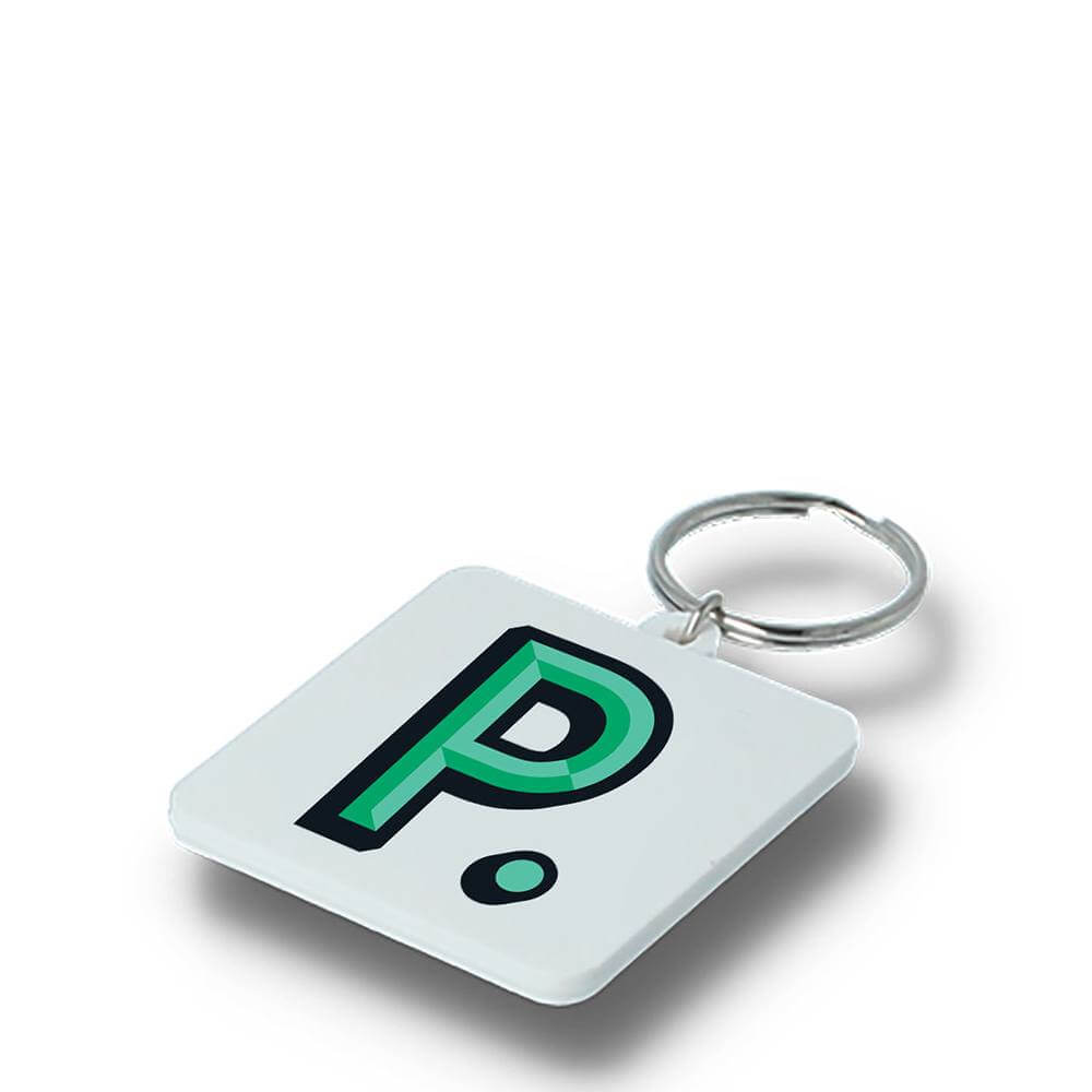 Recycled Plastic Square Keyring