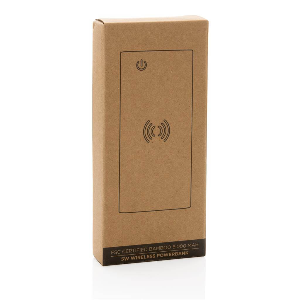 Bamboo 5W Wireless Power Bank 8000 mAh 1