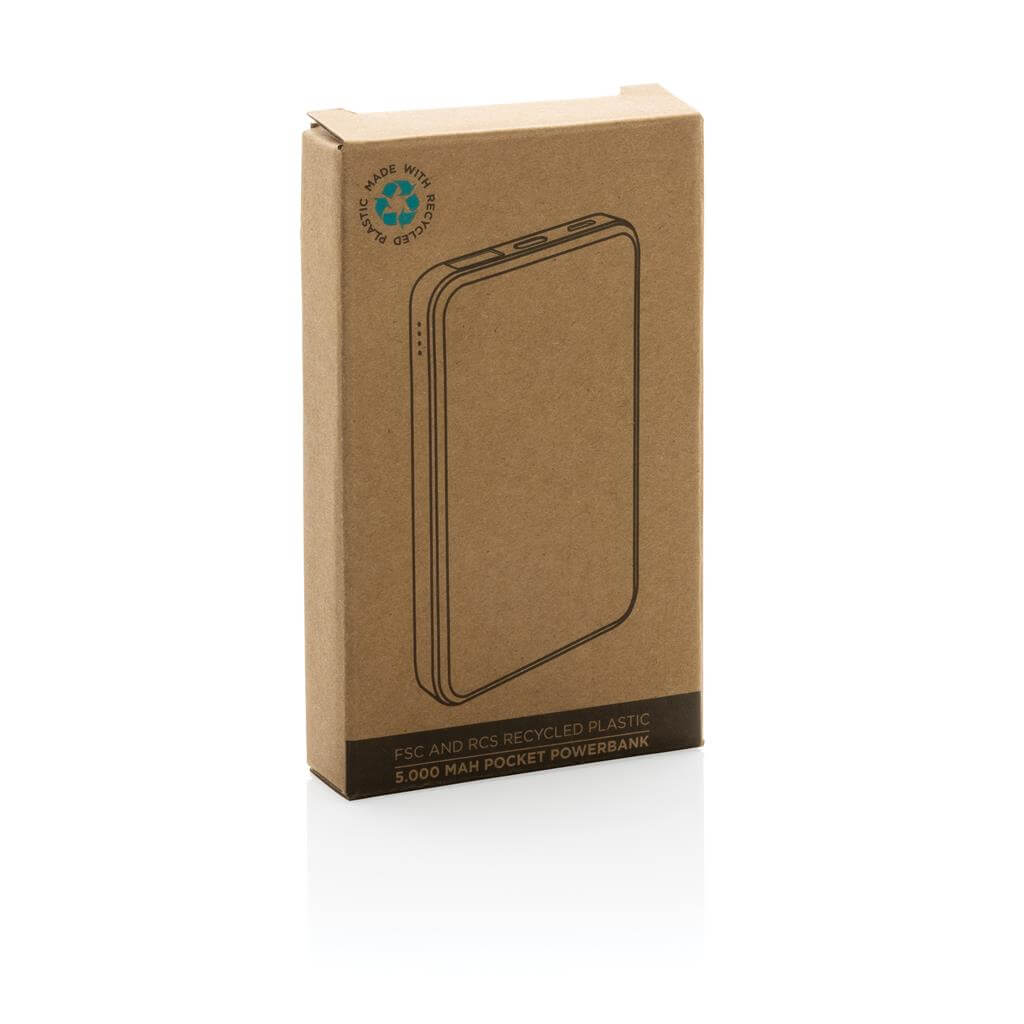 Bamboo Recycled Plastic Power Bank 5000 mAh 1