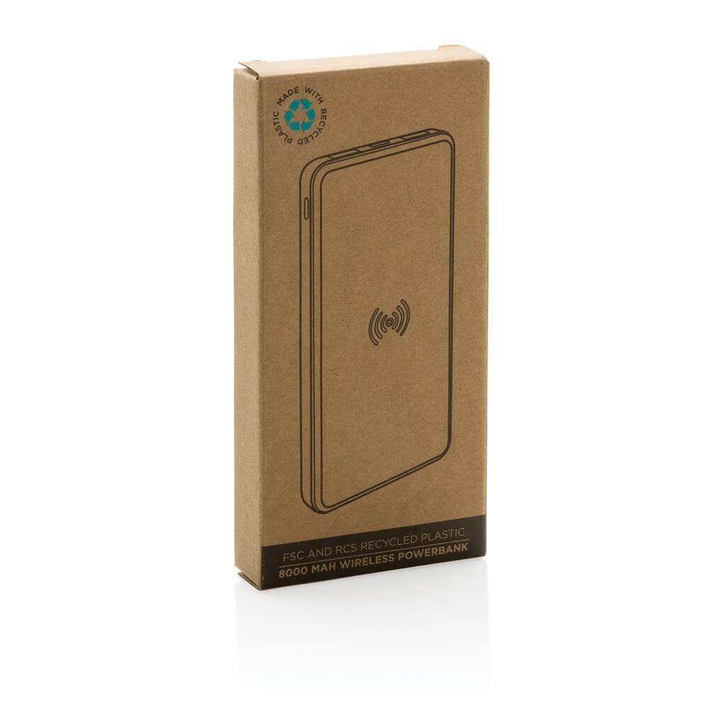 Bamboo Recycled Plastic Power Bank 8000 mAh 1
