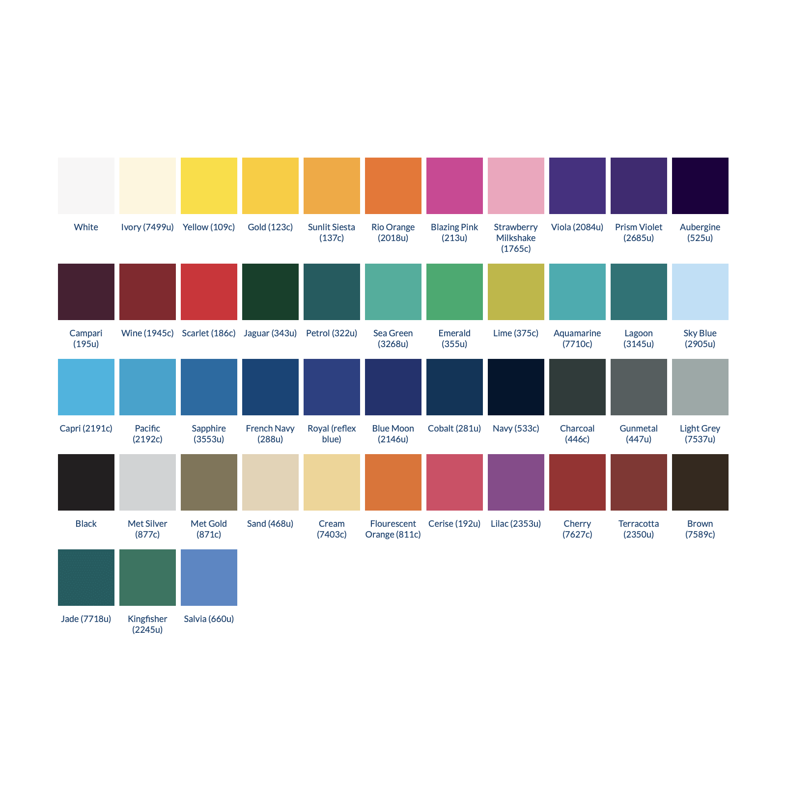 Deckchair Sling Colour Options