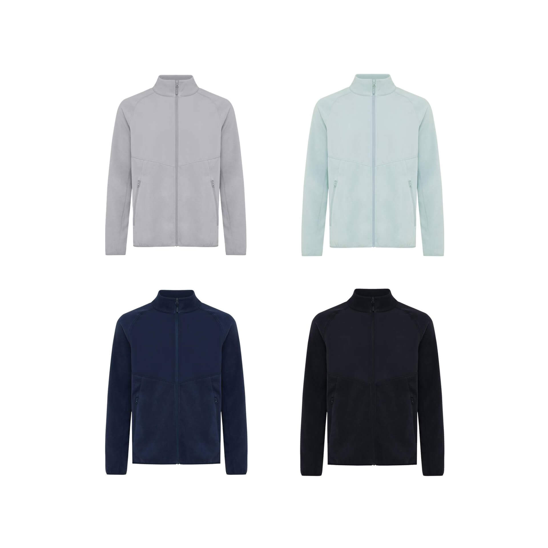 Iqoniq Talung recycled polyester microfleece zip through colour options