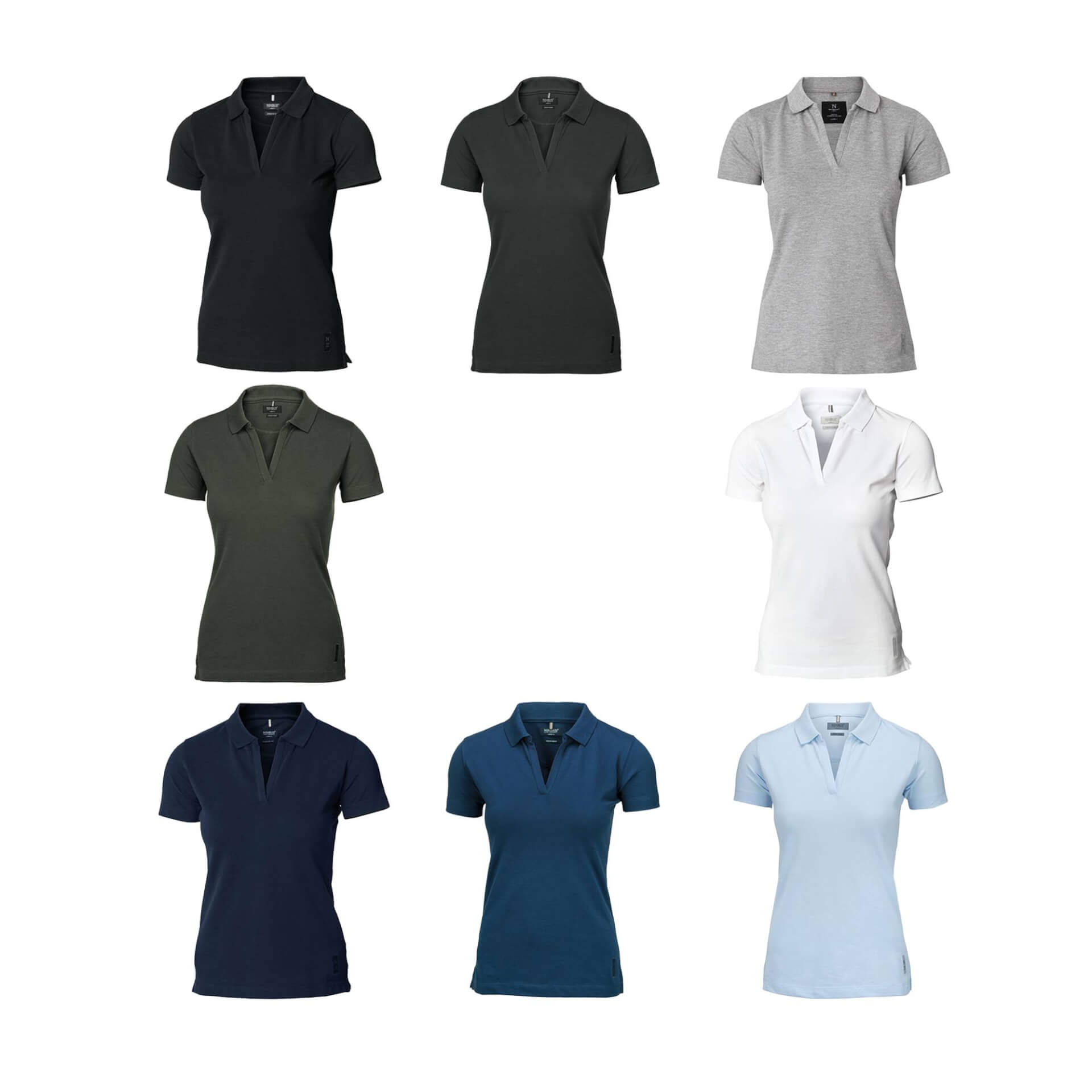 Nimbus-Harvard-V-Neck-Polo-Womens-Colour-Options.jpg Nimbus Harvard V Neck Polo Womens Colour Options