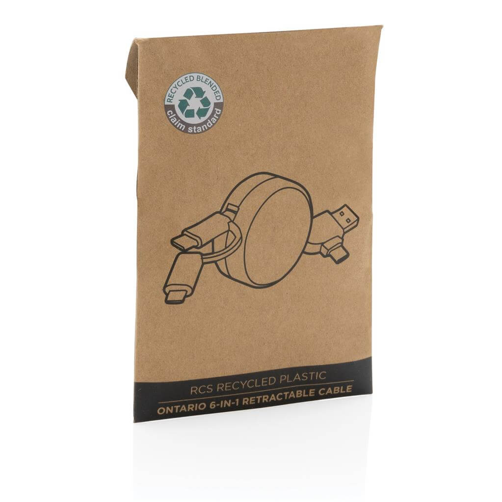 Ontario 6 in 1 Recycled Retractable Cable 1