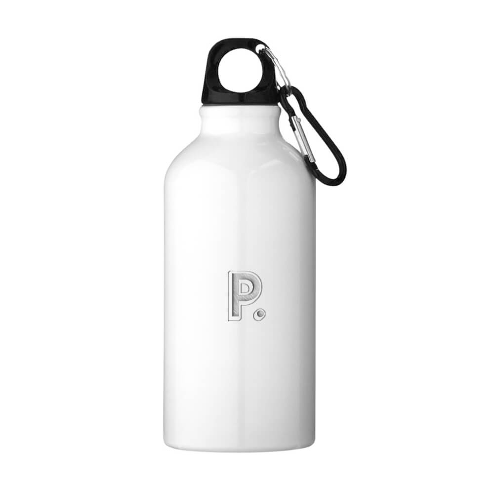 Oregon Recycled Aluminium Bottle with Carabiner (400ml)