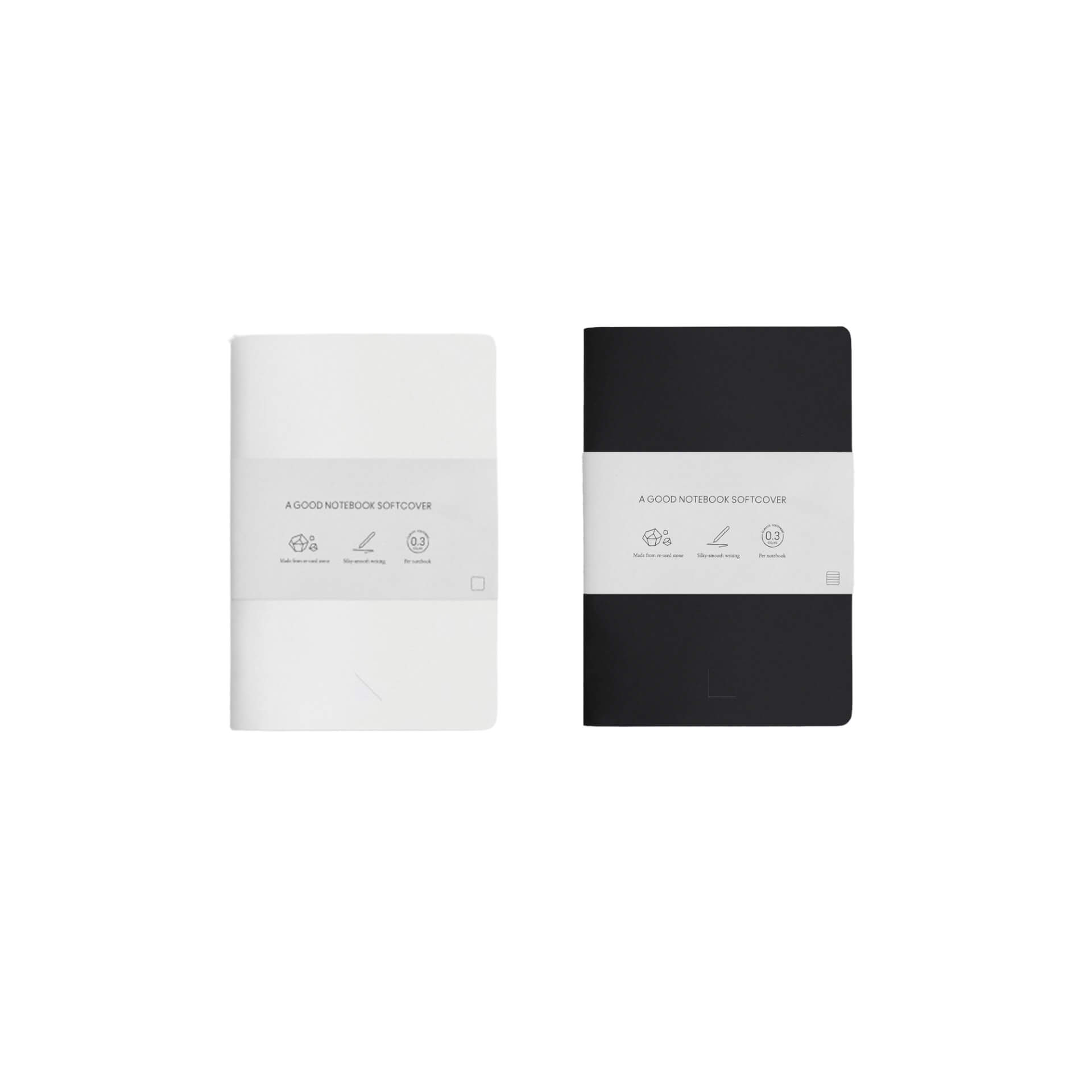 Stone Paper Soft Cover Notebook Col Options