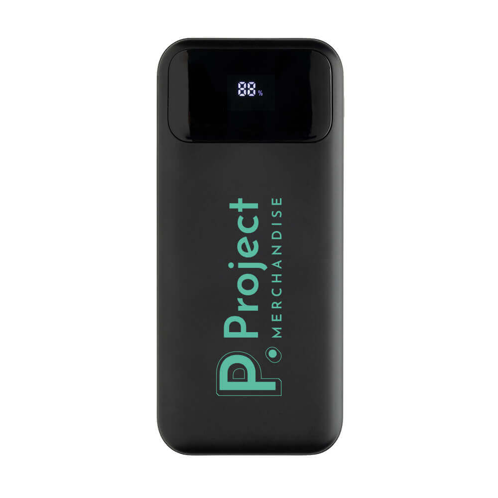 Turbopack Recycled Plastic Power Bank with Integrated Cables (10,000 mAh)