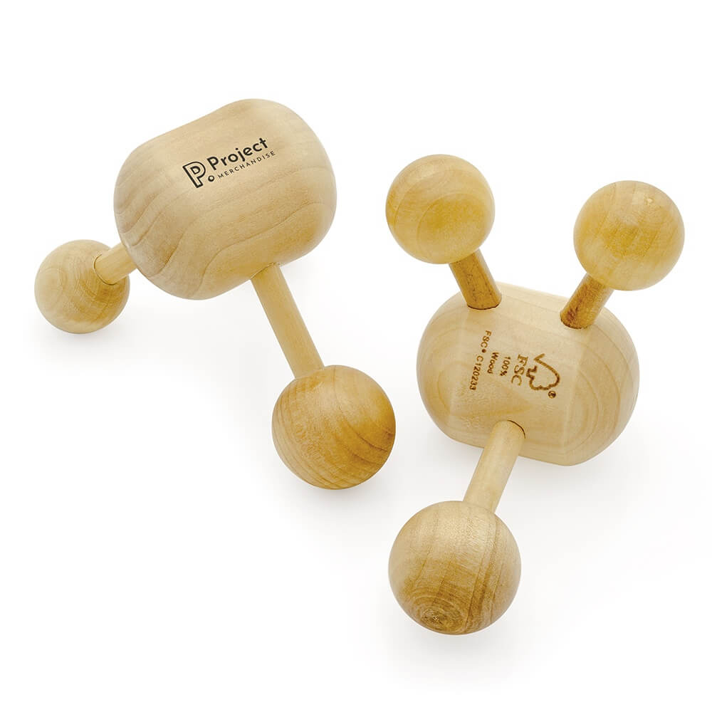 Wooden Tripod Massager