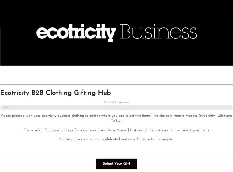 Ecotricity - Choice-Led Gifting Without the Waste 5 Ecotricity Gift Hub Case Study Project Merchandise 3
