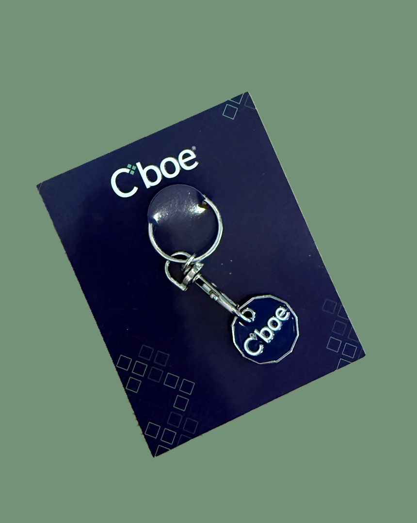Cboe Trolley Coin Keyring