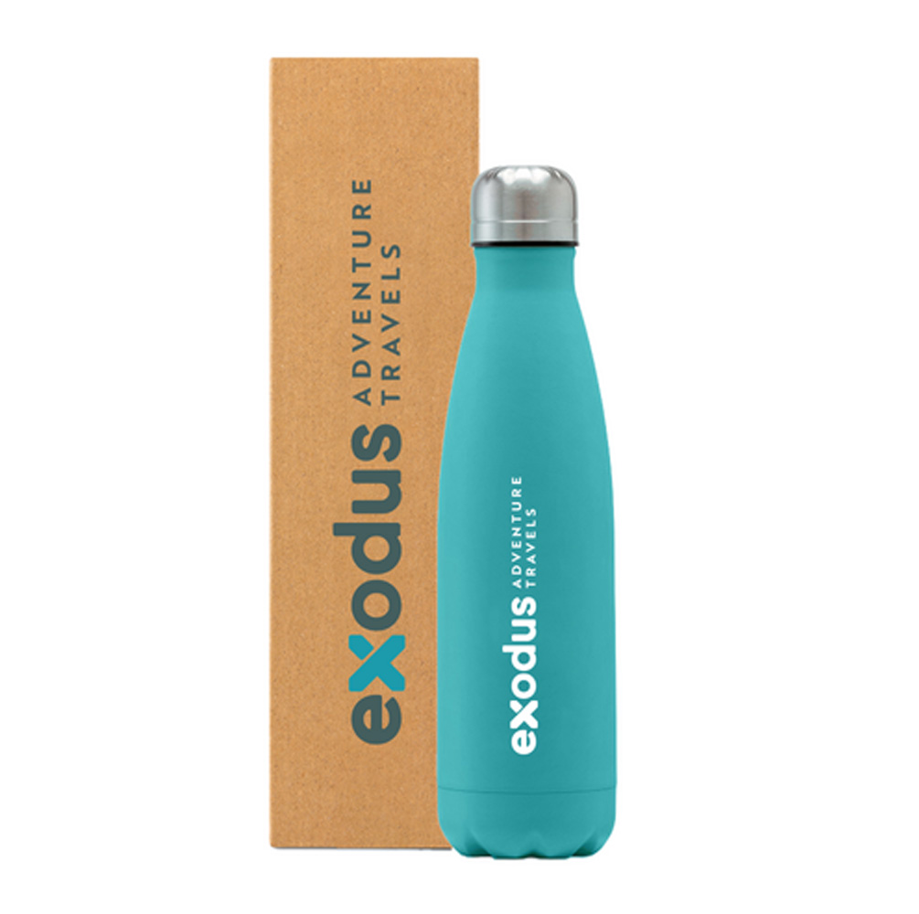 Exodus - Transforming Merchandise into a Complete Brand and Fulfilment Programme 4 Exodus Pantone Matched Oasis Bottle
