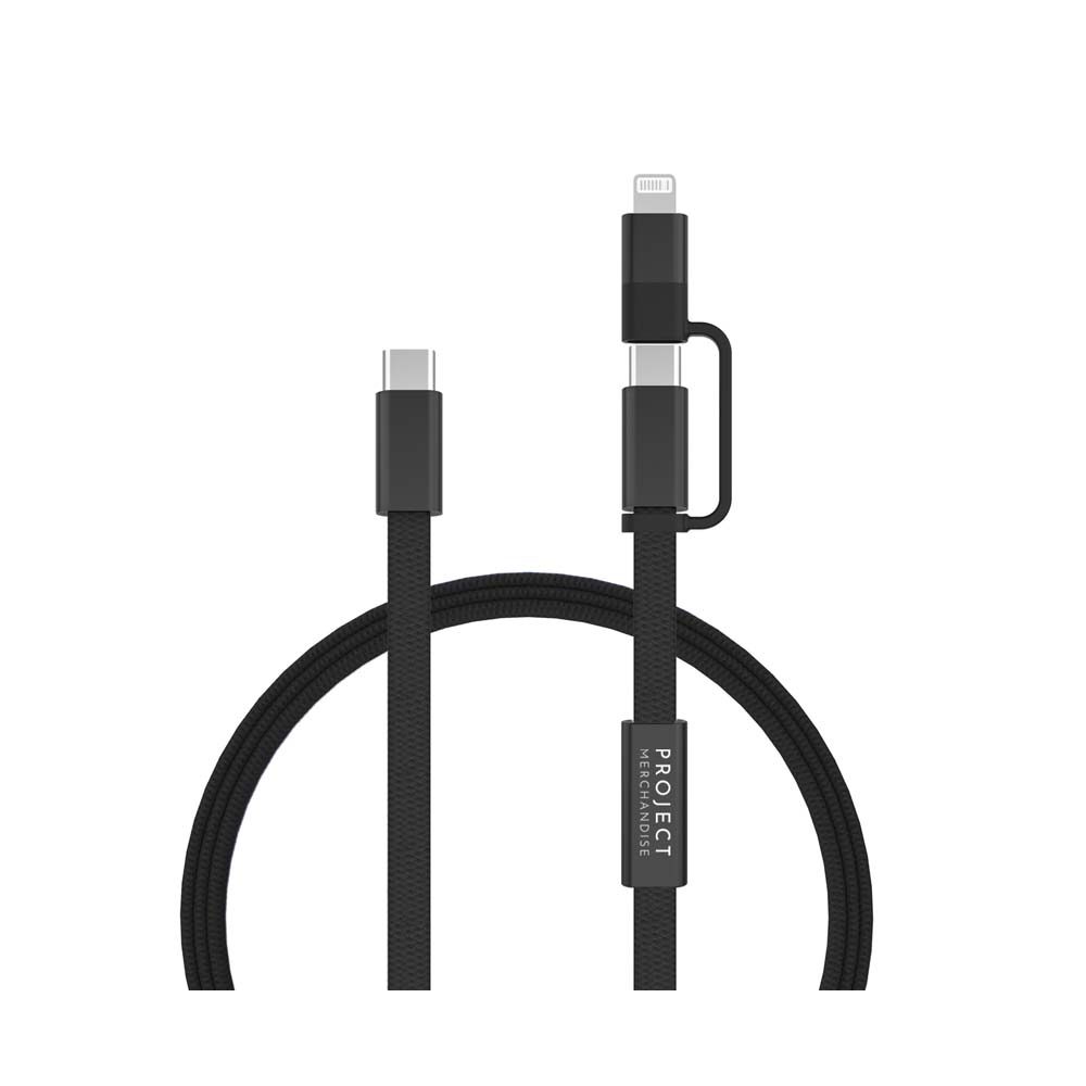 Arc Recycled 2-in-1 Fast Charging Cable (60W, 120cm)
